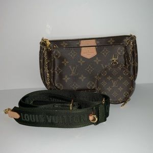 Louis Vuitton Khaki Multi pochette accessories